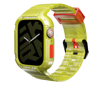 Pasek do smartwatchy Skinarma Saido 2in1 Apple Watch 45/44mm yellow neon